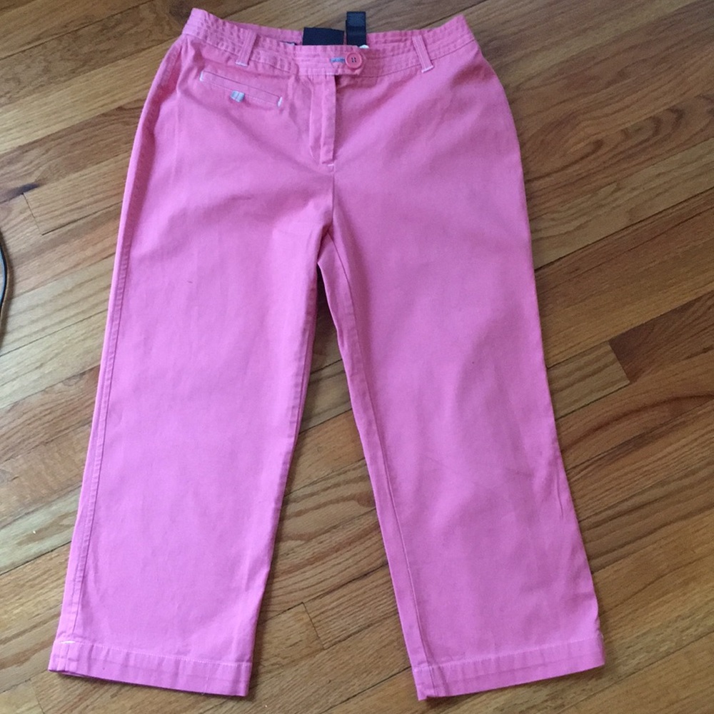 Crazy Horse Pink Capri Pants